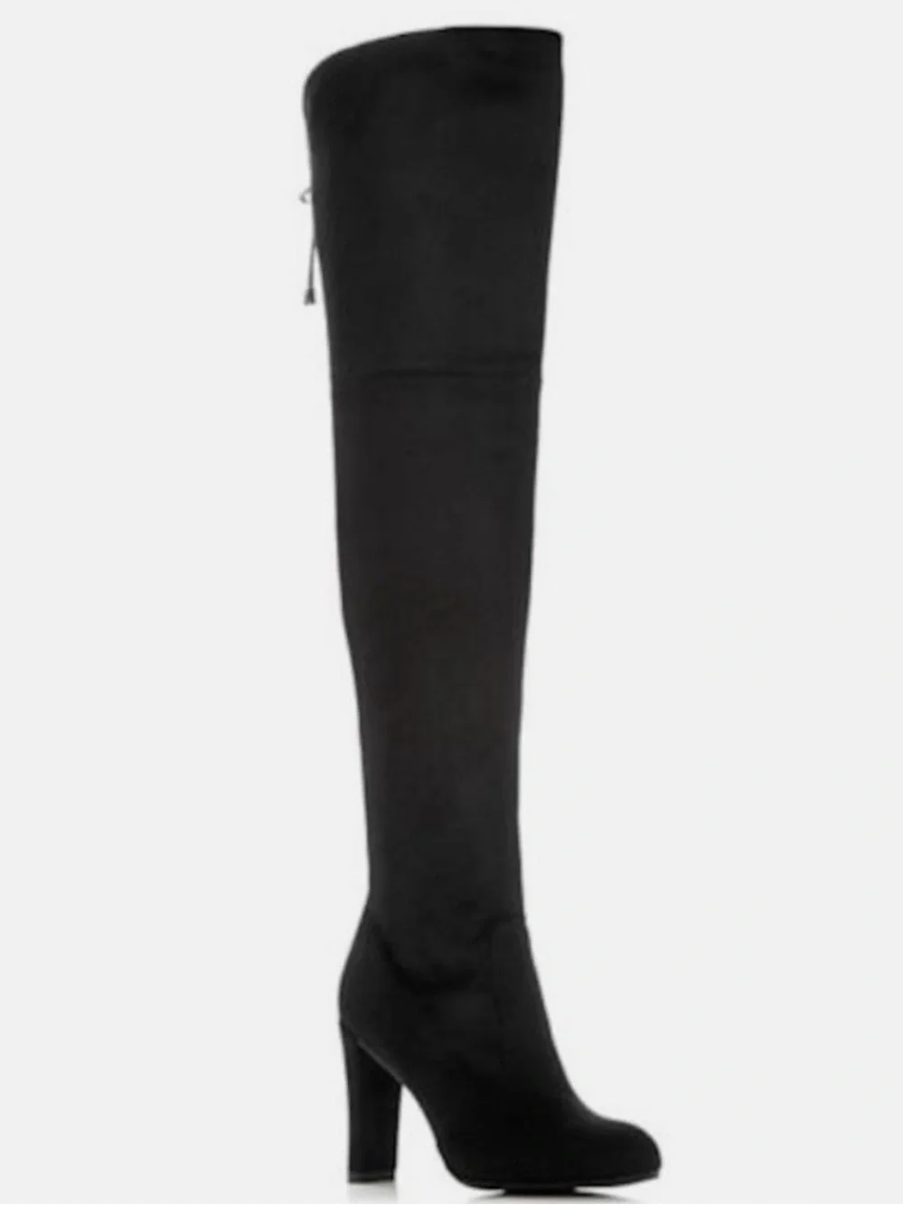 Sam Edelman Black Over-the-Knee Suede Heel Boots size 10